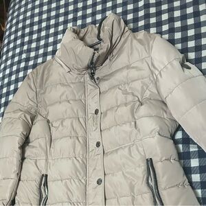 Women's Tan Puffer Jacket